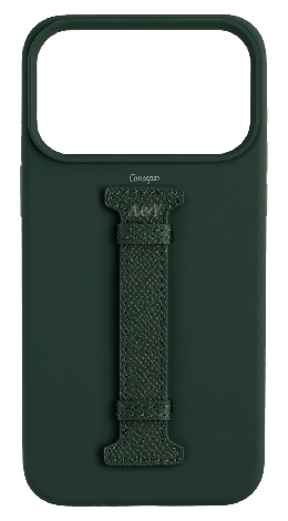 Customized Dark Green Silicon Middle Strap Case
