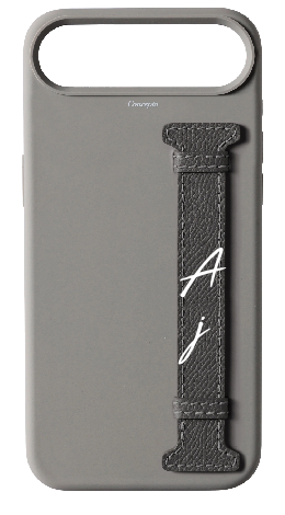 Customized Grey Silicon Side Strap Case