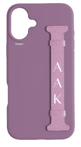Customized Purple Silicon Side Strap Case