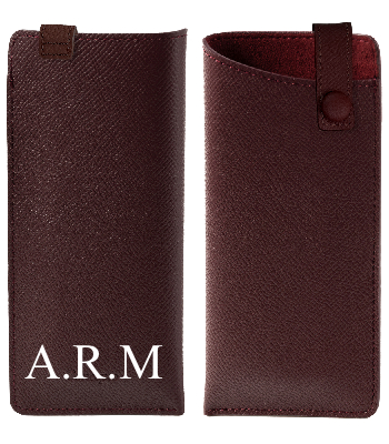 Customized Maroon Sunglasses Sleeve