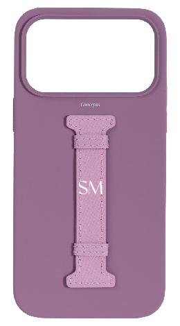 Customized Purple Silicon Middle Strap Case