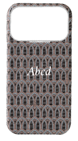 Customized Cream Monogram Strapless Epsom Case