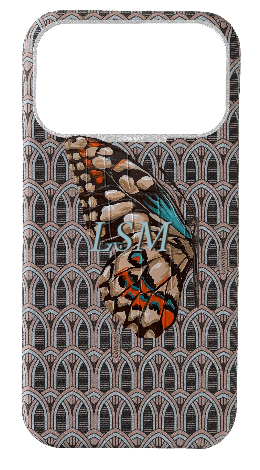 Customized Cream Monogram Strapless Epsom Case