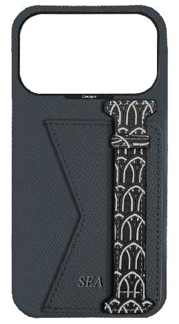 Customized Grey Monogram Duo Case