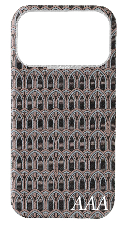 Customized Cream Monogram Strapless Epsom Case