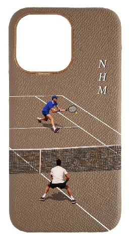 Customized Taupe Strapless Case 
                 Tennis