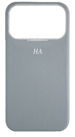 Customized Light Blue Grey Strapless Epsom Case