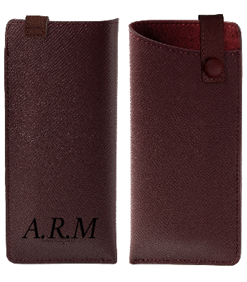 Customized Maroon Sunglasses Sleeve