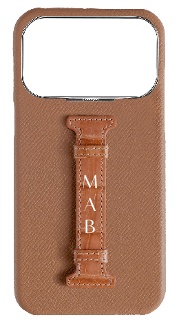Customized Soft Pink Exotic Crocodile Middle Strap Case