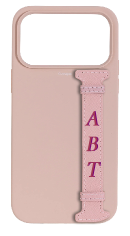 Customized Soft Pink Silicon Side Strap Case