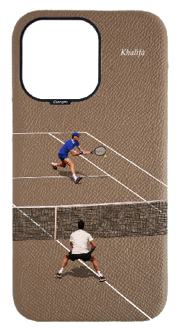 Customized Taupe Strapless Case 
                 Tennis