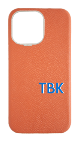 Customized Orange Strapless Epsom Case