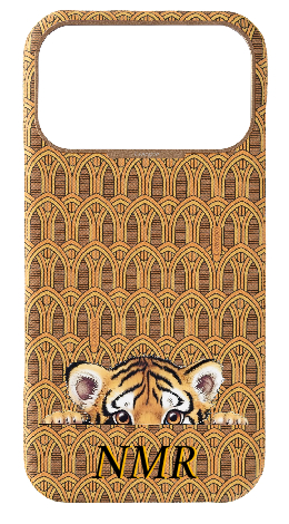 Customized Yellow Monogram Strapless Case