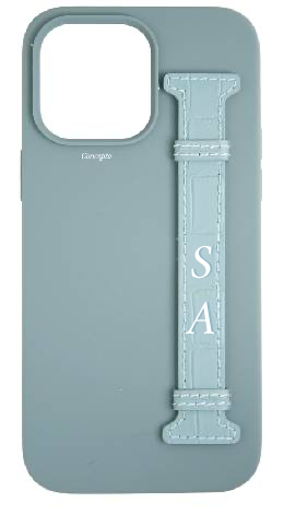 Customized Light Blue Silicon Side Strap Case