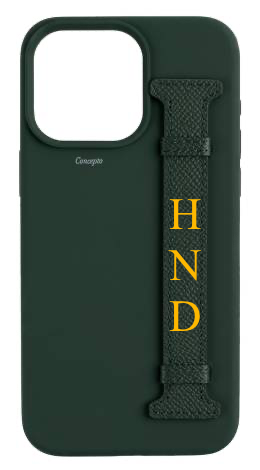 Customized Dark Green Silicon Side Strap Case