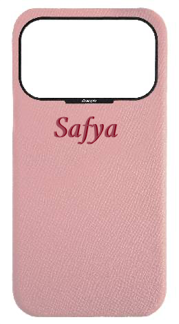 Customized Blush Pink Strapless Epsom Case