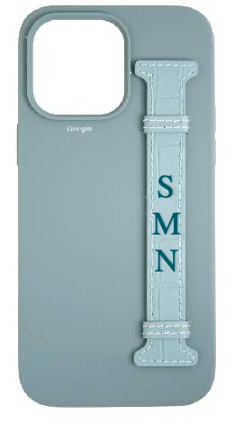 Customized Light Blue Silicon Side Strap Case