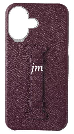 Customized Maroon Epsom Middle Strap Case
