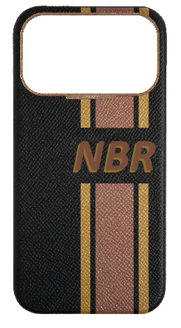 Customized Striped Black Strapless Case