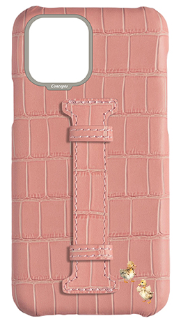 Customized Matte Pink Embossed Crocodile Case