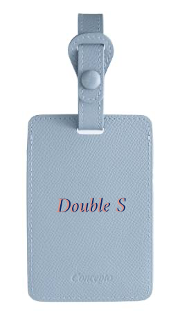 Customized Light Blue Luggage Tag
