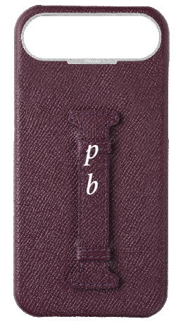 Customized Maroon Epsom Middle Strap Case