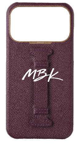 Customized Maroon Epsom Side Strap Case