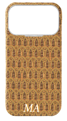 Customized Yellow Monogram Strapless Epsom Case