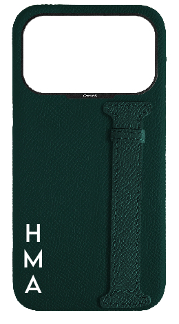 Customized Green Epsom Side Strap Case