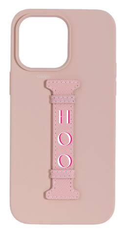 Customized Soft Pink Silicon Middle Strap Case