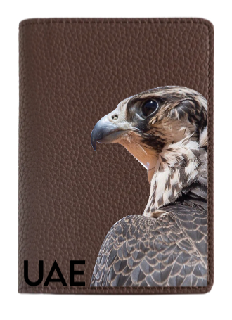 Customized Brown Passport Holder