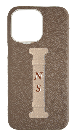 Customized Taupe/ Beige Limited Edition Middle Strap Case