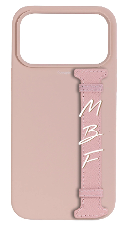 Customized Soft Pink Silicon Side Strap Case