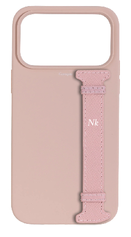 Customized Soft Pink Silicon Side Strap Case