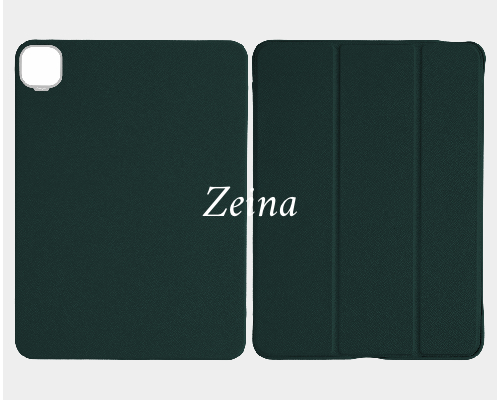 Customized Green Epsom iPad Case