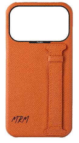 Customized Orange Epsom Side Strap Case