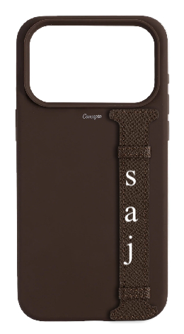 Customized Brown Silicon Side Strap Case
