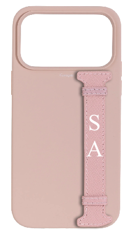 Customized Soft Pink Silicon Side Strap Case