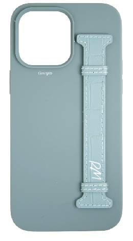 Customized Light Blue Silicon Side Strap Case