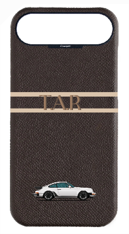 Customized Brown Strapless Epsom Case 
                 Retro Sport Design