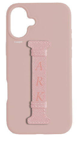 Customized Soft Pink Silicon Middle Strap Case