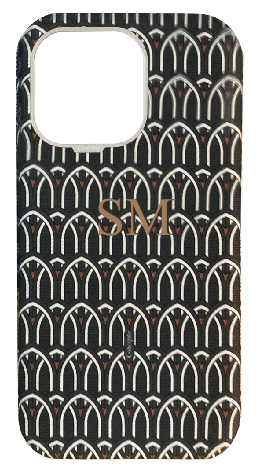 Customized Grey Monogram Strapless Case