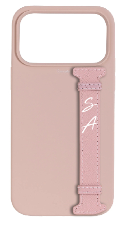 Customized Soft Pink Silicon Side Strap Case