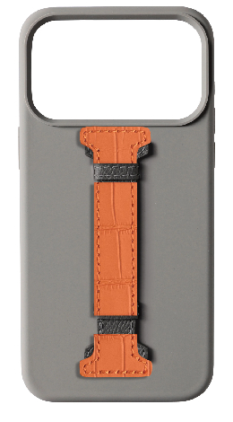 Customized Grey Silicon Middle Strap Case