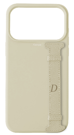 Customized White Silicon Side Strap Case