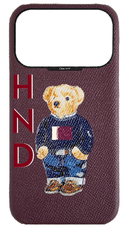 Customized Teddy Maroon Strapless Case (Qatar)