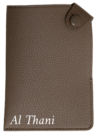 Customized Dark Taupe / Ash Voyage Passport Holder