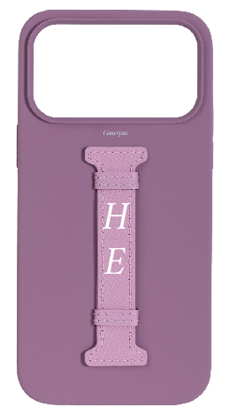 Customized Purple Silicon Middle Strap Case