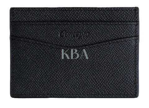 Customized Black Epsom Cardholder