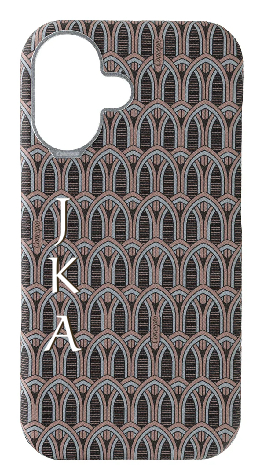 Customized Cream Monogram Strapless Case